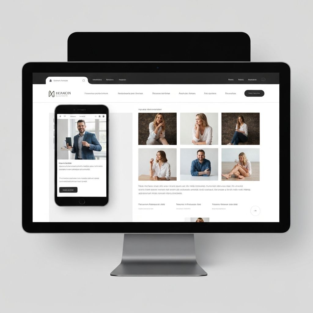 Moderne responsiv nettside vist på desktop, nettbrett og mobiltelefon - profesjonell webutvikling fra Pixl Media